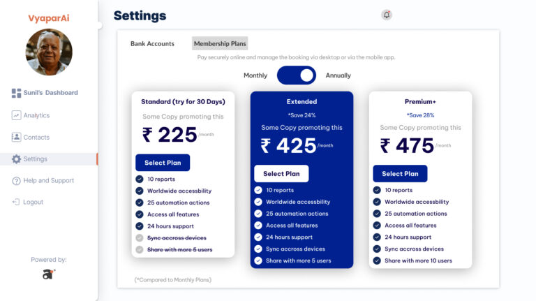 Pricing Table